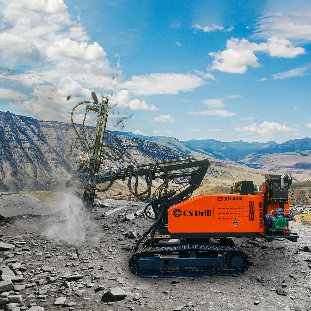 Out the Hole Tunnel Blast Machine Excavator Mounted Hydraulic Rock Drilling Rig for Borehole Drilling Blasting Holes