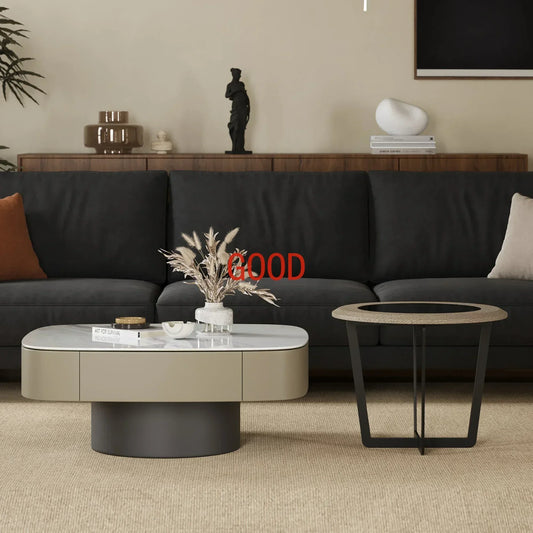 MMOOKA Living Room Home Minimalist High Sense Internet Celebrity Square Child and Mother Tea Table