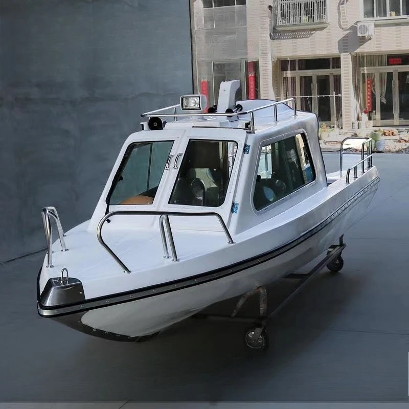 ANTNX Half canopy full canopy speedboat fiberglass fishing yacht 538 fiberglass speedboat fishing boat ANTNX.COM