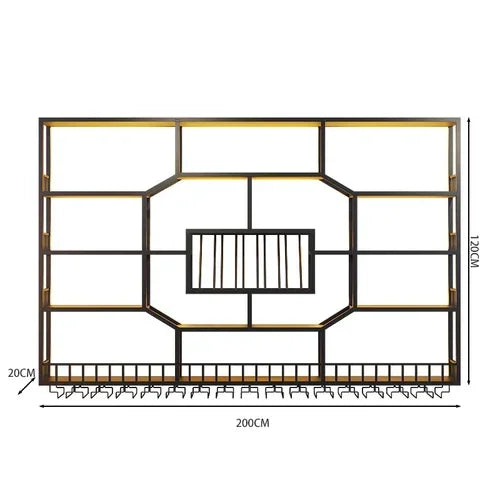 MMOOKA Black Display Wine Racks Wall Mounted Hanging Commercial Wine Bar Cabinet Restaurant Home Meuble Rangement Vin Decorations