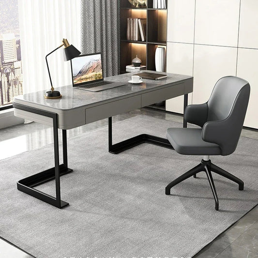 MMOOKA Minimalista Tidy Desk Table Drawer Storage Computer Bedroom Desk Table Laptop Aesthetic Mesa Escritorio Simples Office Furniture