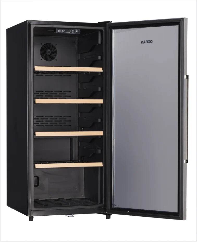 Single glass doors beverage upright refrigerator beer display cooler freezer