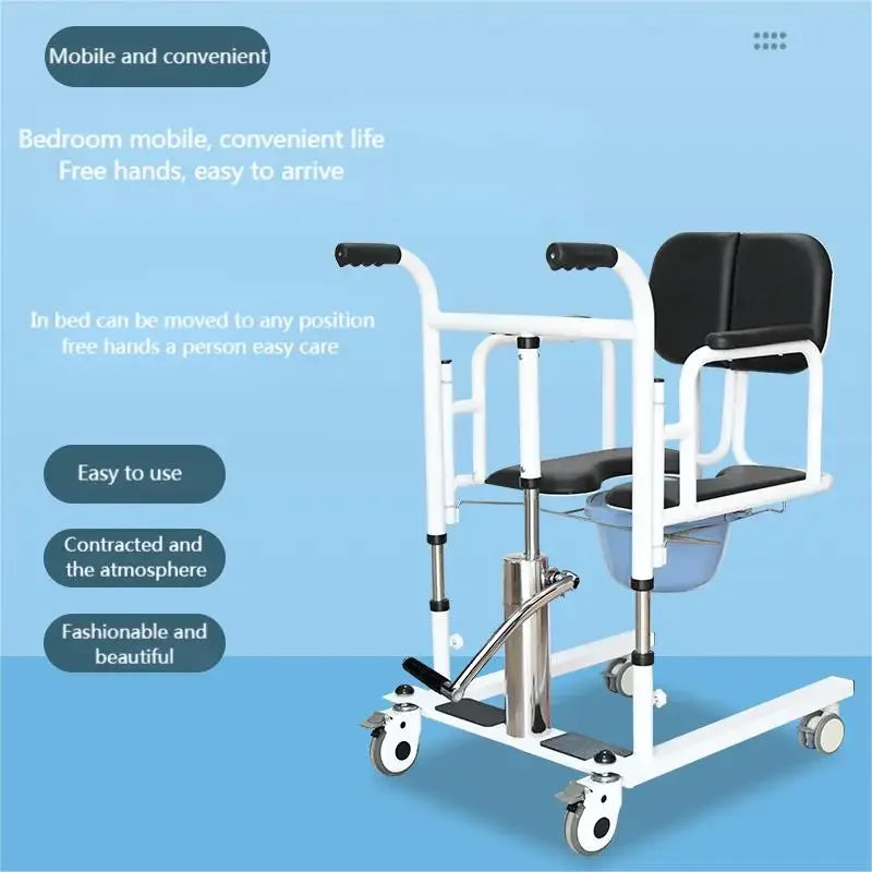 MMOOKA Hydraulic Lift Elderly Patient Home Equipment Multifunctional Disabled Bathing Toilet Transfer Chair Max Load-bearing 150kg