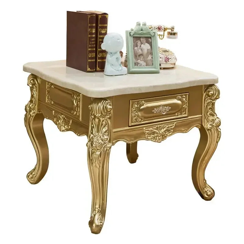 MMOOKA European-style Leather Sofa Combination 123 Luxury Living Room Furniture Full Solid Wood Oak Sofas Champagne Couch Modern Home