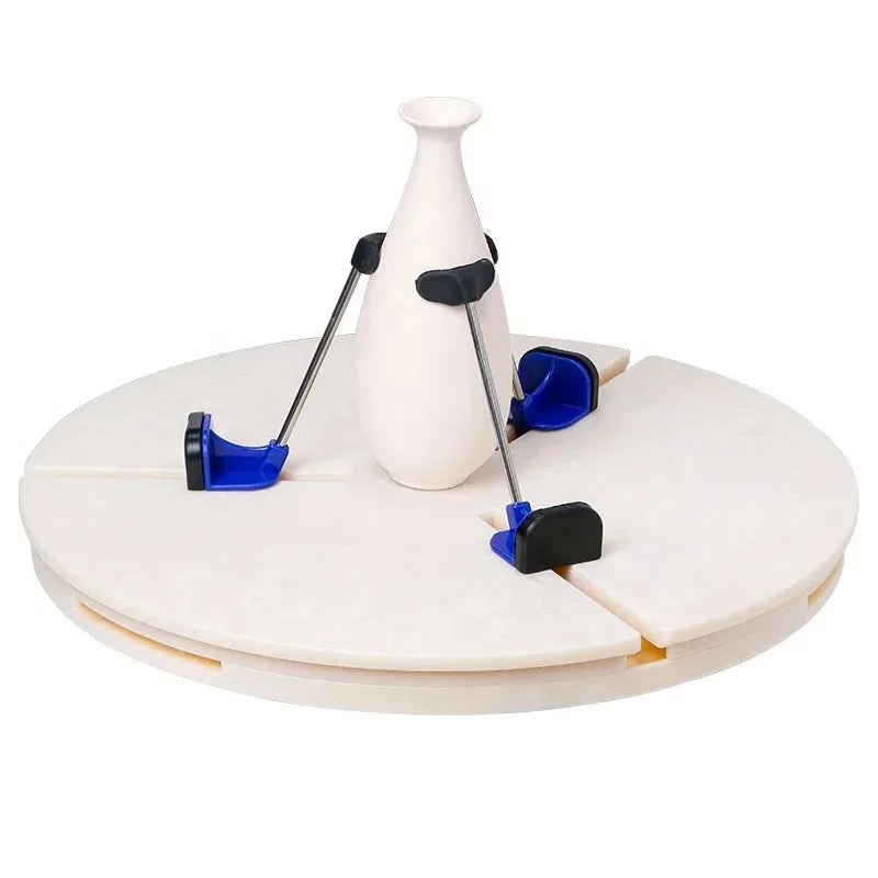 MMOOKA MMOOKA Portable Pottery Machine Turntable Clamp Ceramic Trimming Tools Sculpting Clamp Repair Tools for Ceramic Beginners ProfessionalsMMOOKA.COM