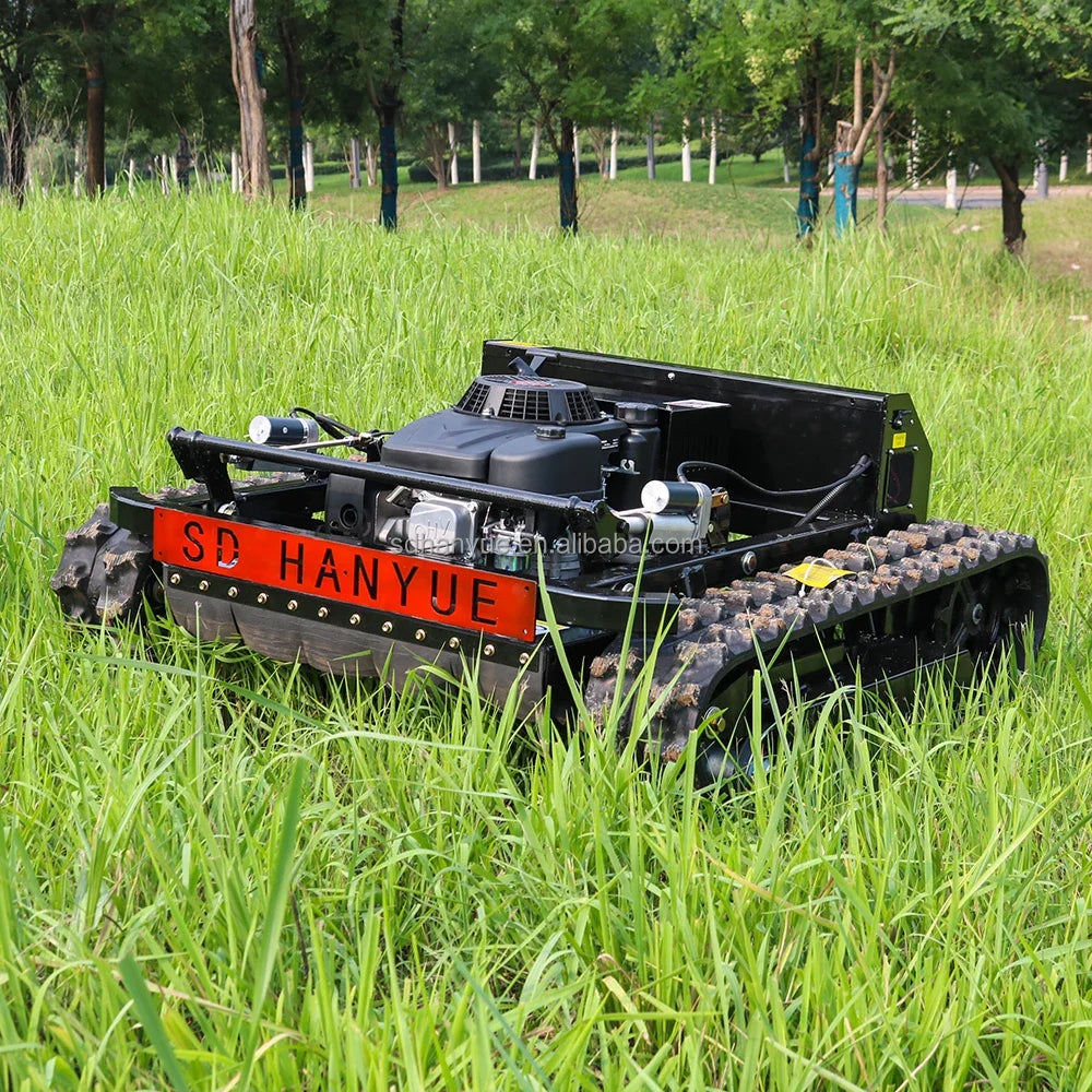 ANTNX Hanyue 600mm Crawler Robot Gasoline Self Propelled Grass Cutter Garden Remote Control Lawn Mower For Sale ANTNX.COM