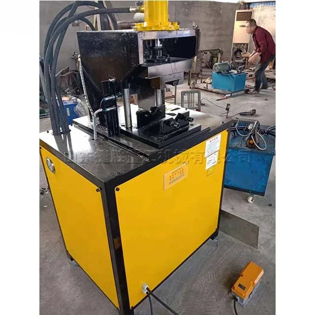 ANTNX New Hydraulic 90 Degree Square Tube Angle Cutting Punch, Stainless Steel Door Frame, Staircase Handrail Angle Cutting Machine ANTNX.COM