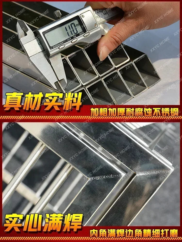 MMOOKA Stainless Steel Dog Cage Multi-Layer Pet Display Cabinet Pet Hospital Hospital Cage Display Cage