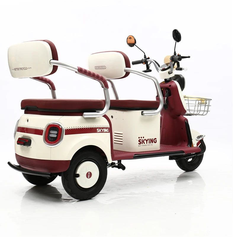ANTNX New Household High-speed Electric Tricycle 60v 800W Three Wheels Electric Vehicle Passengers 1000W Elderly Electro-Tricycle ANTNX.COM