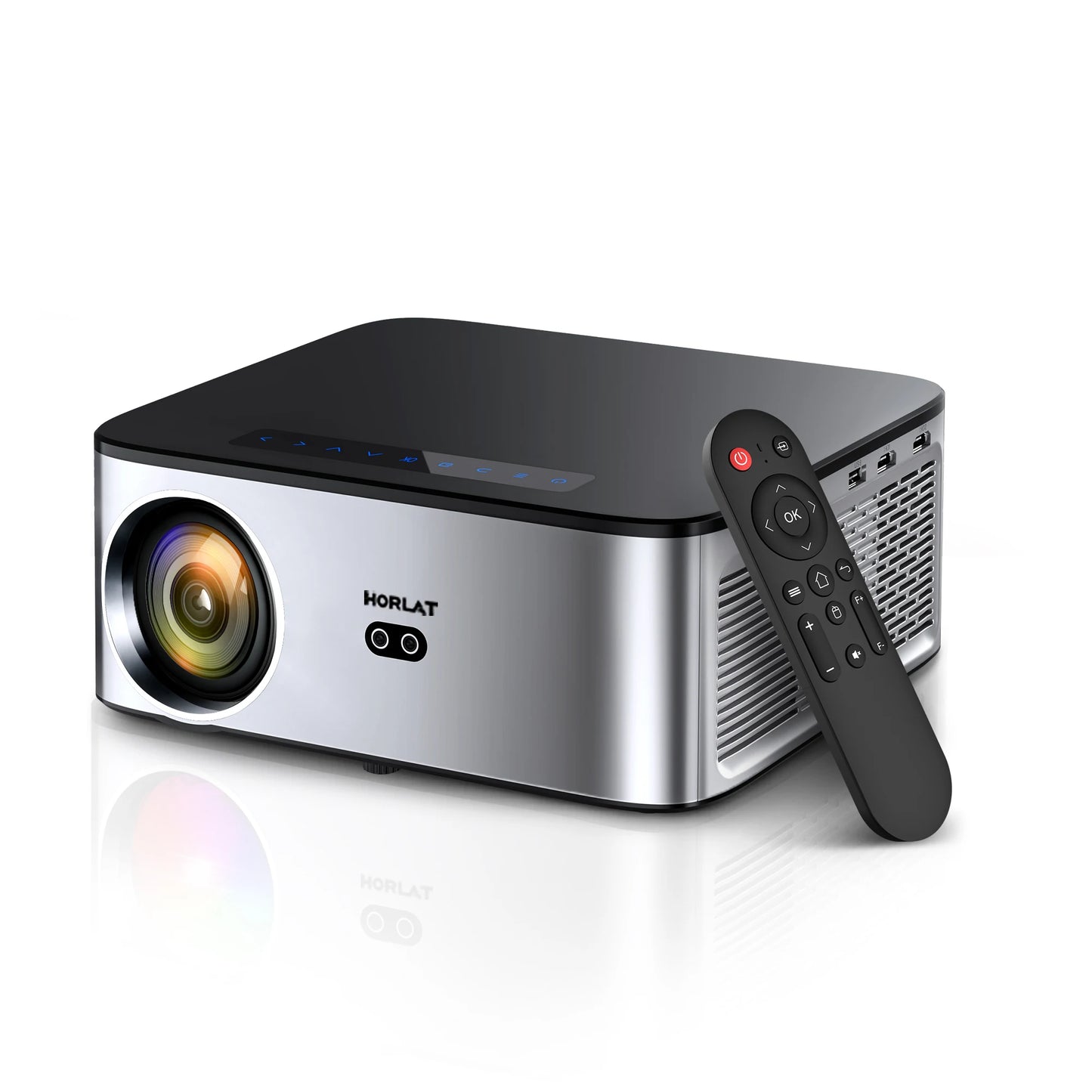 HORLAT 35000Lumenes Android 4K Projector 8K Decode Video Audio Home Theater AutoFocus Keystone 5G WiFi Portable Proyector Beamer