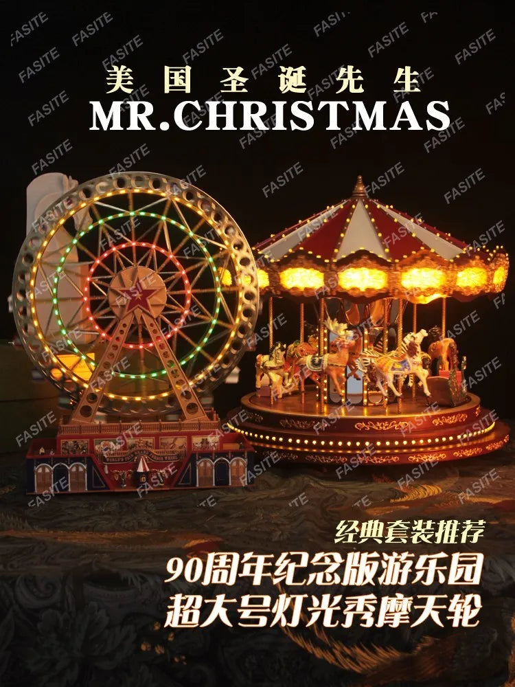 Color Carousel Music Box for Girl's Best Friend's Birthday Gift