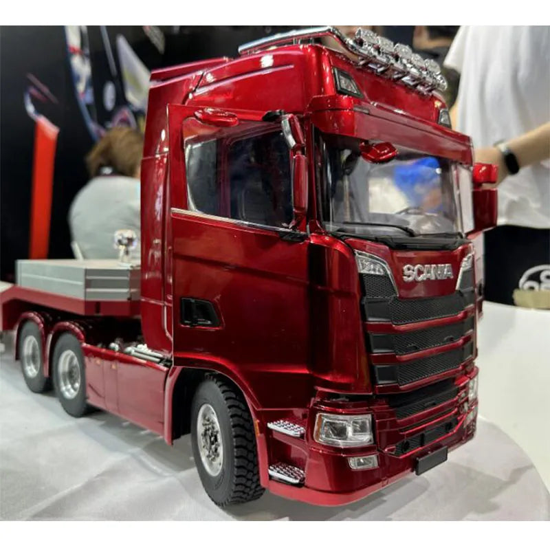 ANTNX 770S RC Truck 1/14 Tamiya RC Trailer RTR Version Upgraded Door Opening Design with Cab Interior Boy Remote Control Truck Toy ANTNX.COM