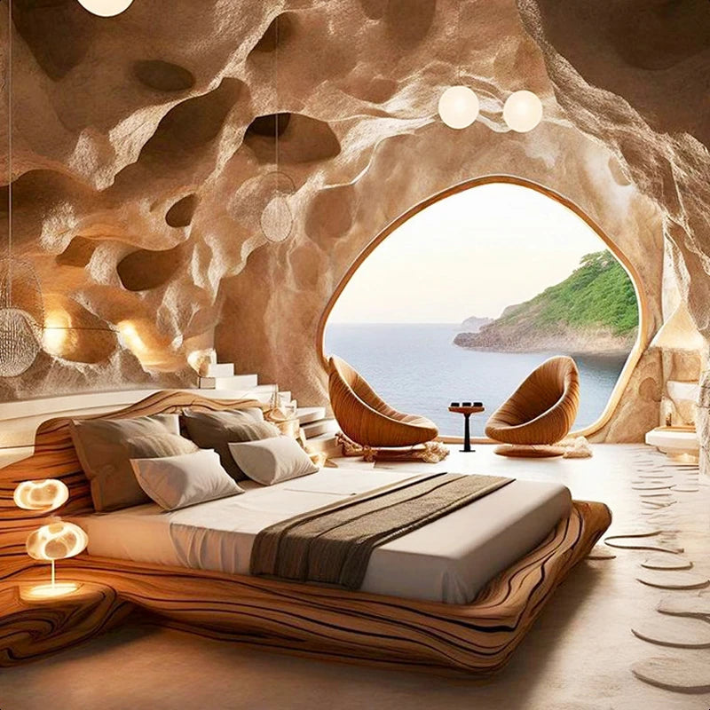 ANTNX Create Double King Size Bed Luxury Modern Frame Wedding Design American Style Bed Fashionable Hotel Solid Wood Muebles Furniture ANTNX.COM