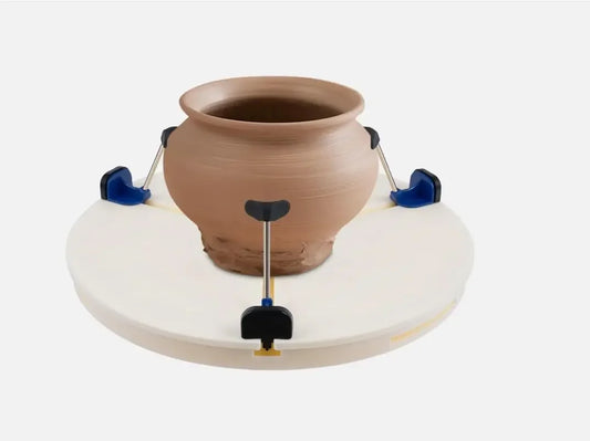 MMOOKA MMOOKA Portable Pottery Machine Turntable Clamp Pottery,15.35inch Adjustable Ceramic Art Repair Tool,Ceramic Trim Holder Centers ClipMMOOKA.COM