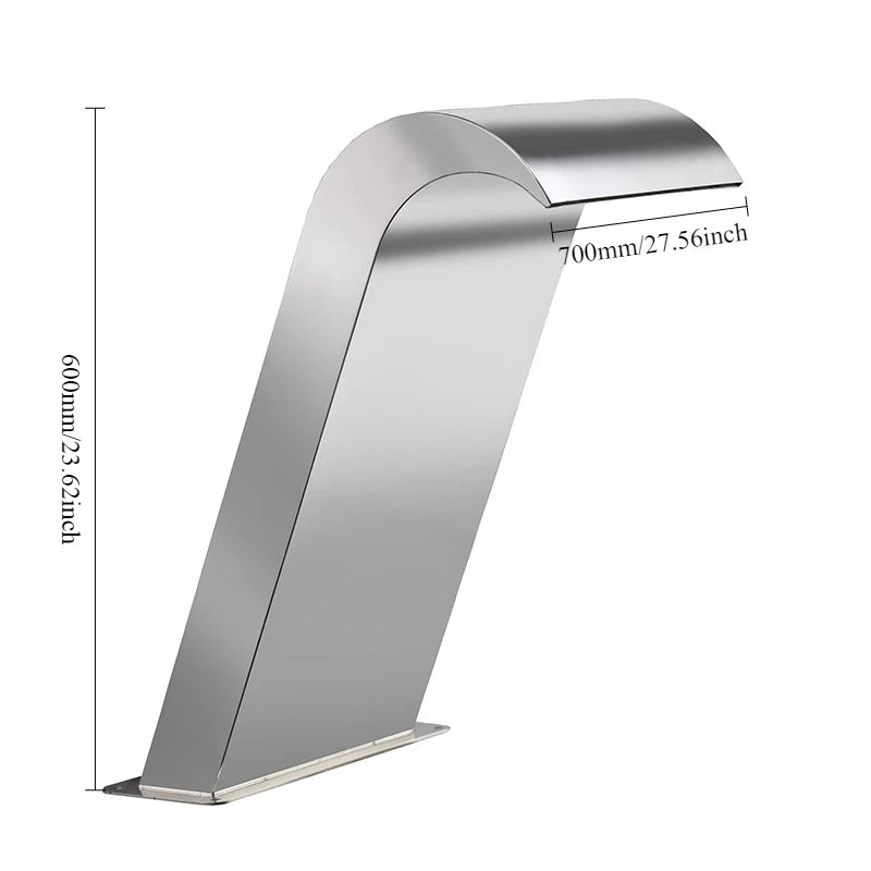 ANTNX Stainless steel Waterfall  waterscape custom garden waterscape garden villa swimming ANTNX.COM