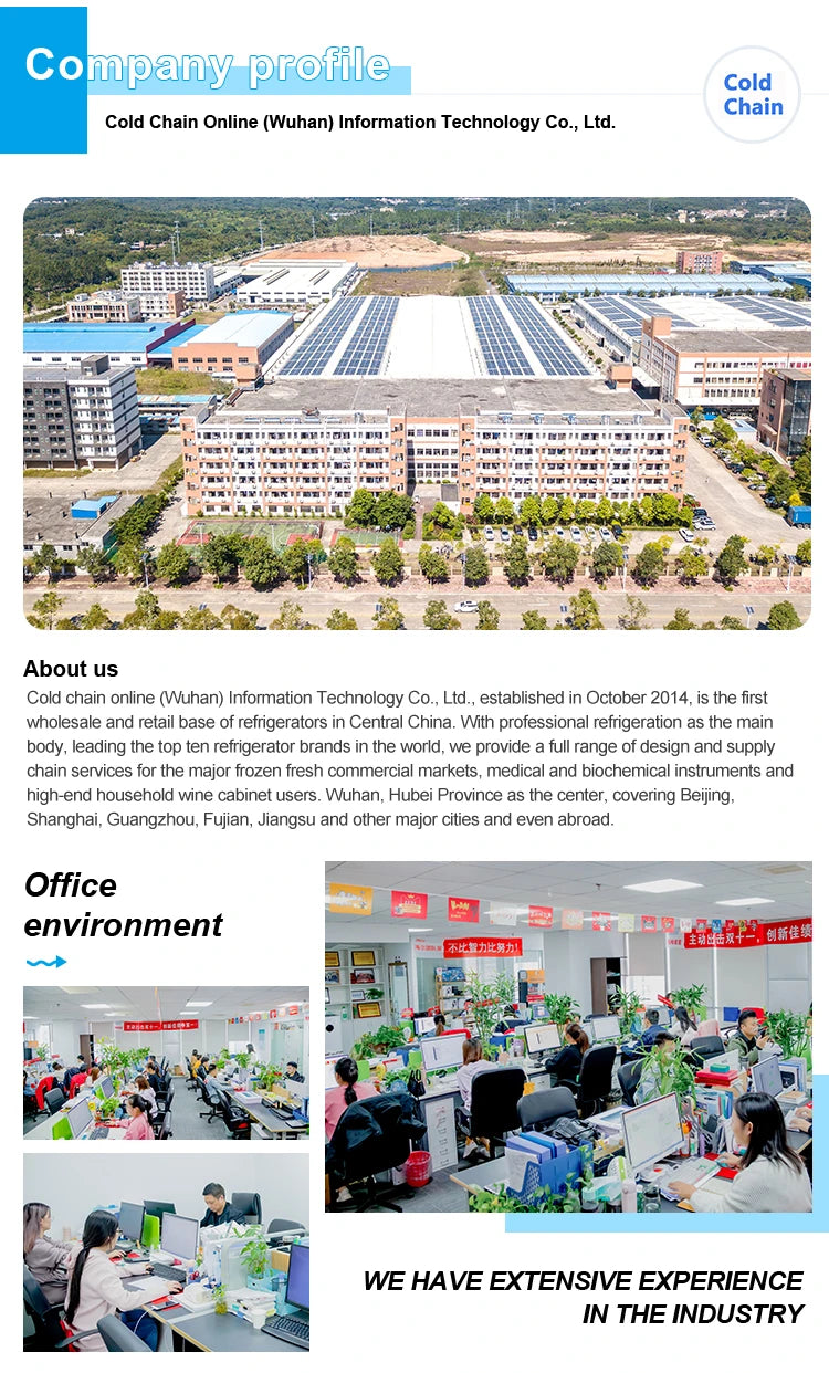 Commercial beverage refrigerator cooling beverage display cooler supermarket double door refrigerator