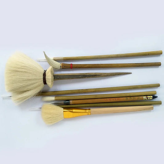 MMOOKA MMOOKA Pottery Brush Set 8 Pieces Ceramic Painting Tools, Painted Hook Lines, Sweeping Dust and Moisture Professional Art Studio SupplyMMOOKA.COM