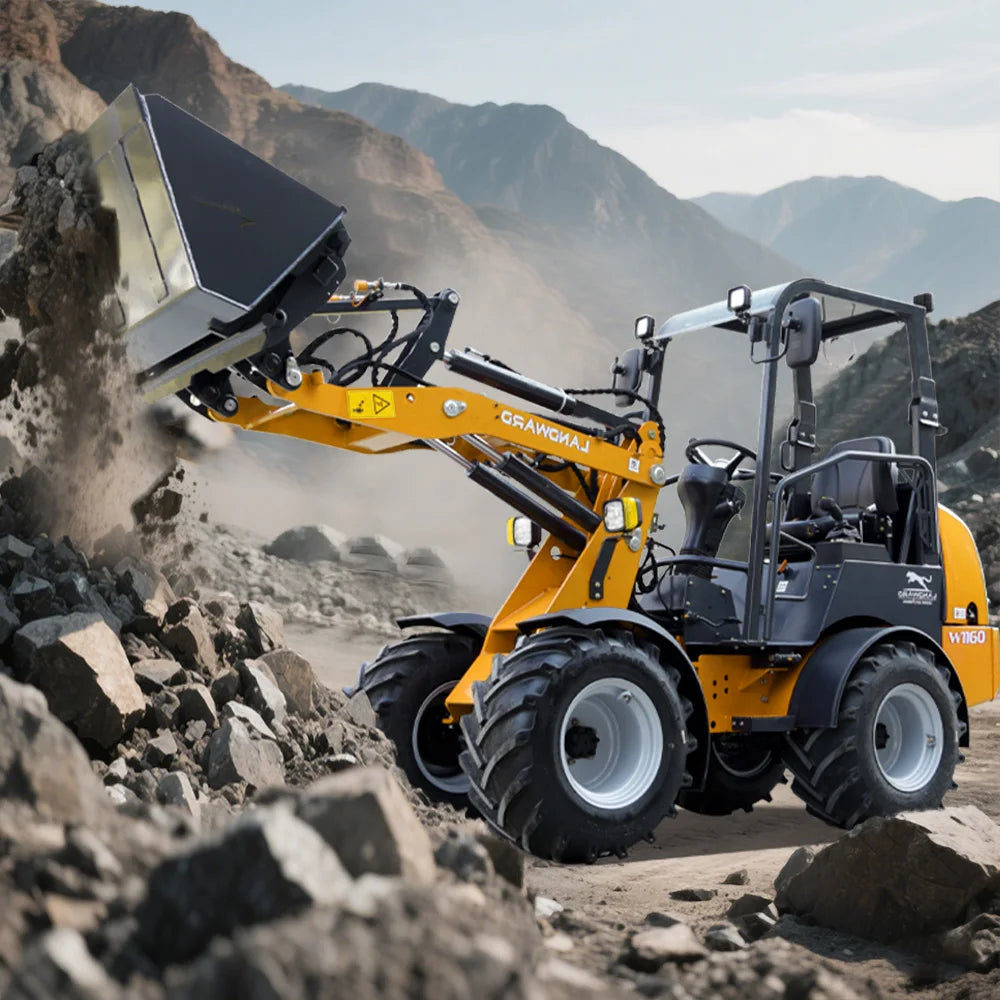 ANTNX Kubota Diesel Loader Hot Sale 4WD Project Use Loading Machinery All Terrain Off-Road Small Loader CE Euro 5 Wholesale Customized ANTNX.COM