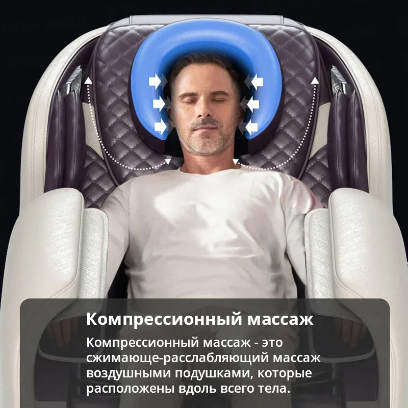 MMOOKA Electric Zero Gravity Massage Chair Automatic Home Full Body Airbags Heating Bluetooth Massage Chairs with Hips Roller