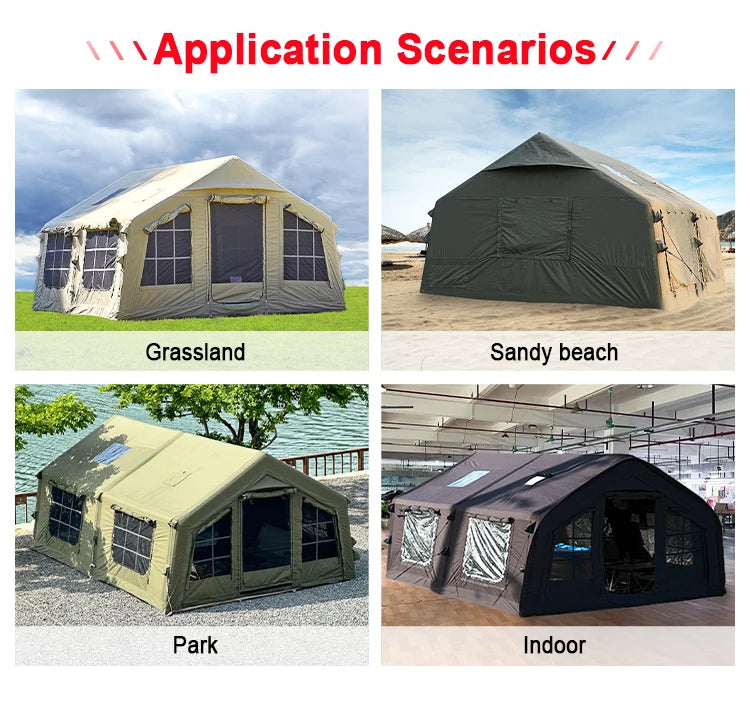 ANTNX Camping Inflatable Tent,3.6x3.8x2.2M One Room,Waterproof and UV Resistant,Outdoor Tent Suitable for Camping,Quick Auto Open ANTNX.COM