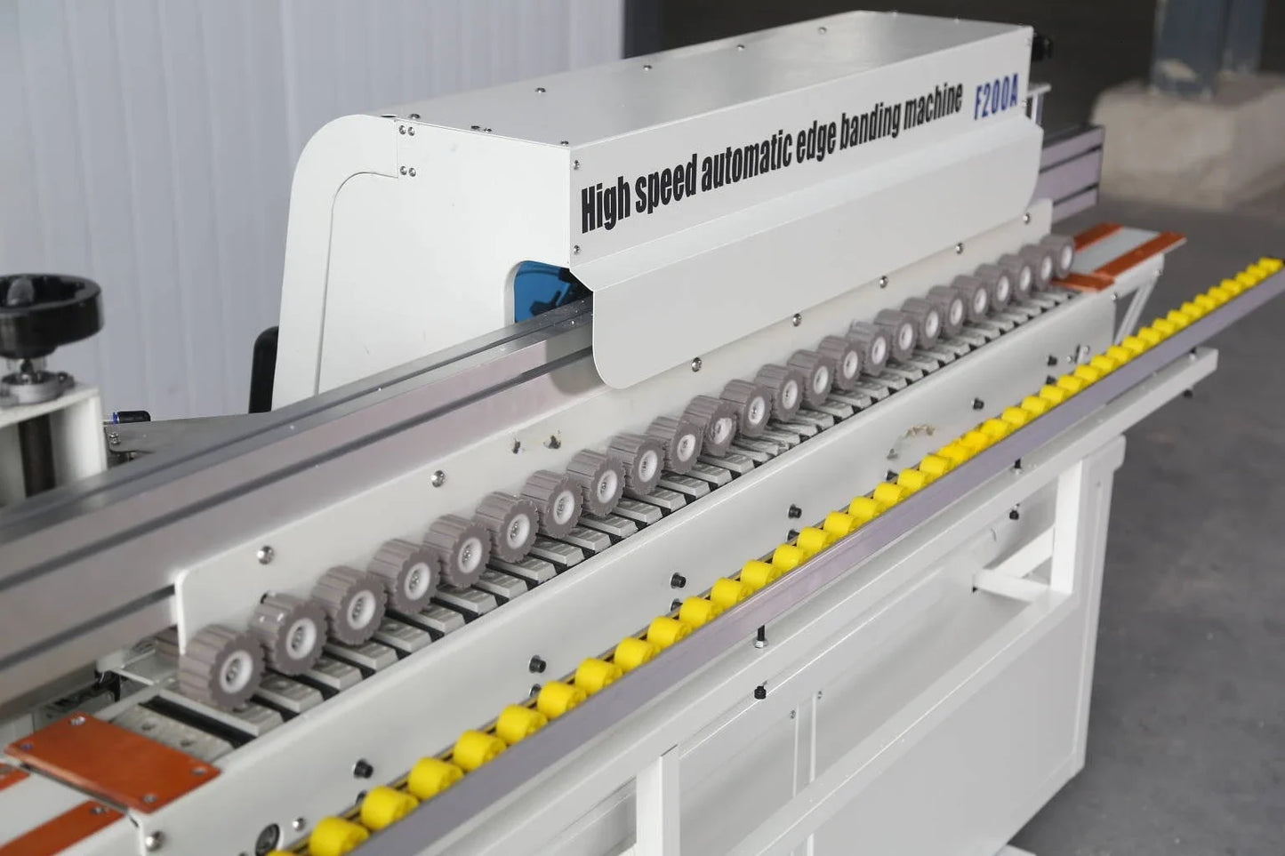 ANTNX High Speed Automatic Double-sided Top and Bottom Cutting Bander Polishing Glue Coating Banding Machine with Large Glue Pot ANTNX.COM