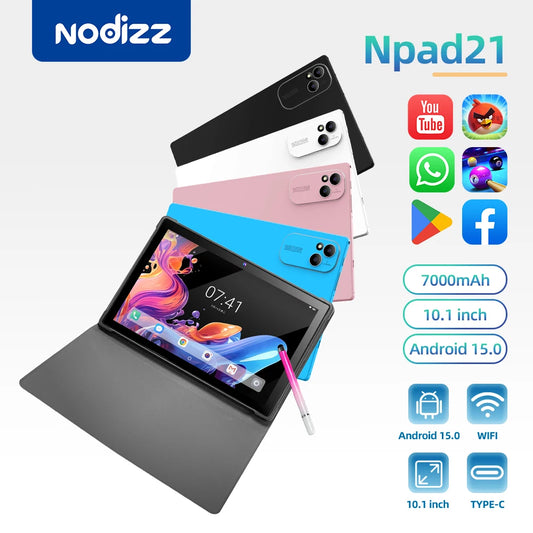 MMOOKA 2025 Npad 21 Original Tablet 10inch Google play TikTOK THD 4K Android 15 12GB+512GB 7000mAh 5G SIM WiFi GPS 500W Pixel Tablet PC