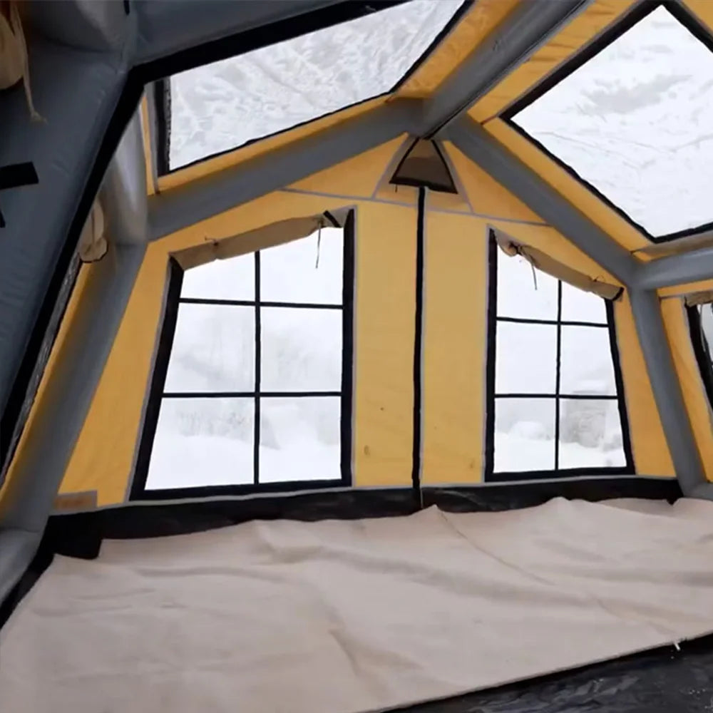 ANTNX Winter Tent Prefabricated Inflatable Shelter Tent Outdoor Glamping Camping Air Tent For Four Seasons ANTNX.COM