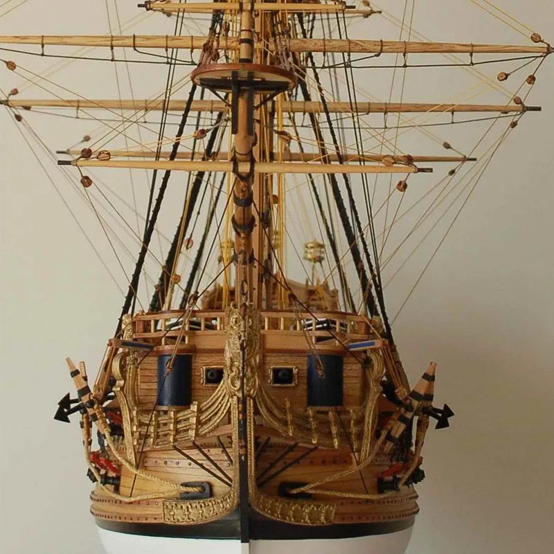 ANTNX 1/50 St. Philip Class I Battleship Wooden Ship Model Kit DIY Hand-assembled Ship Model Toy Gift Simulation Sailboat Model ANTNX.COM