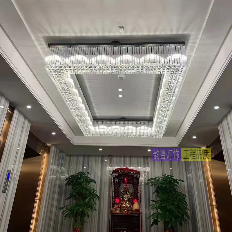 European-style large banquet hall villa living room crystal chandelier hotel wedding jewelry store KTV large chandelier