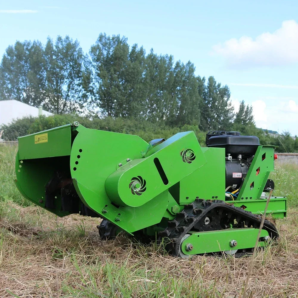 ANTNX Strong Crawler RC Flail Mower with 12 Sets Blades for Slopes Bushes 500 800mm Remote Flail Mower ANTNX.COM