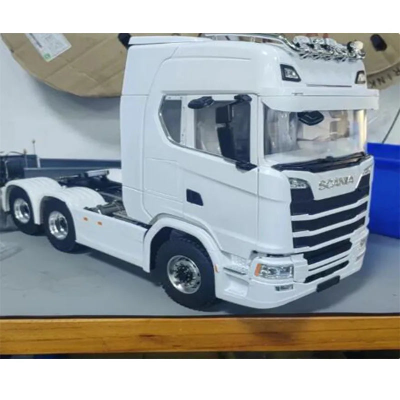 ANTNX 770S RC Truck 1/14 Tamiya RC Trailer RTR Version Upgraded Door Opening Design with Cab Interior Boy Remote Control Truck Toy ANTNX.COM