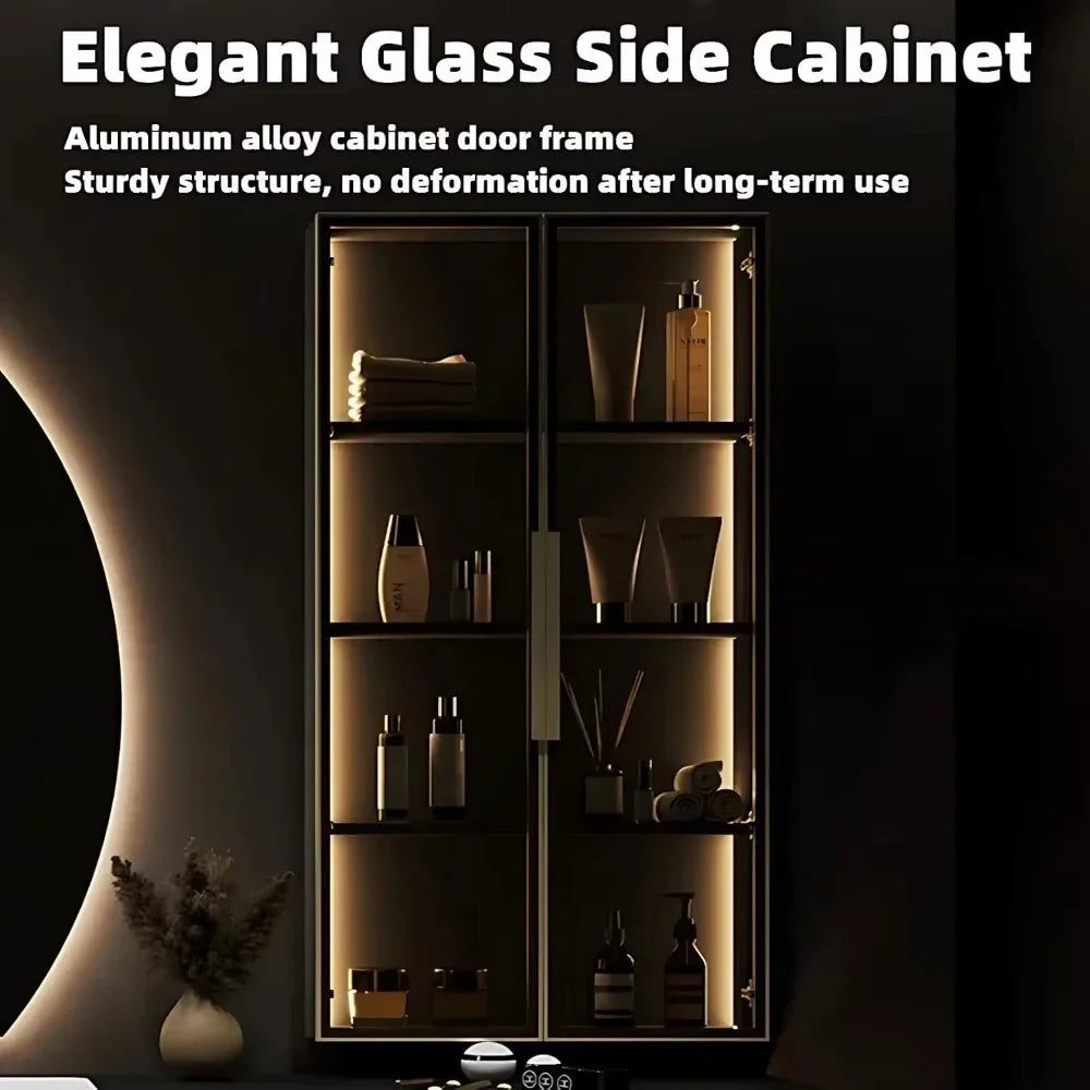 MMOOKA Solid Wood Boards Modern Smart Home Improvement Furniture Bathroom Fixture Bathroom Cabinets Bathroom Vanities Cabinet with Sink