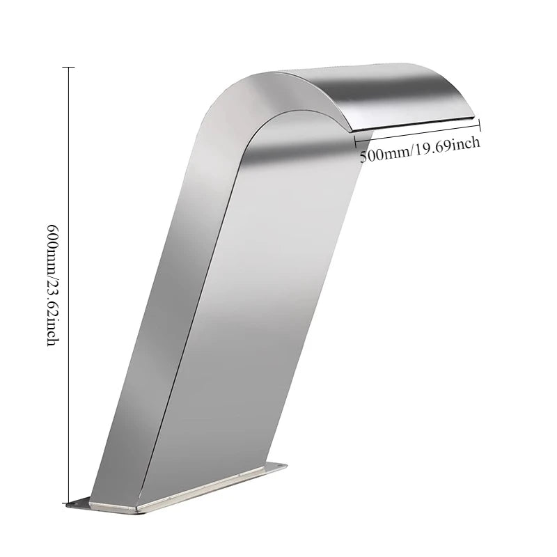 ANTNX Stainless steel Waterfall  waterscape custom garden waterscape garden villa swimming ANTNX.COM