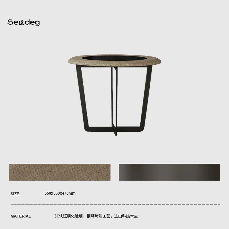 MMOOKA Living Room Home Minimalist High Sense Internet Celebrity Square Child and Mother Tea Table