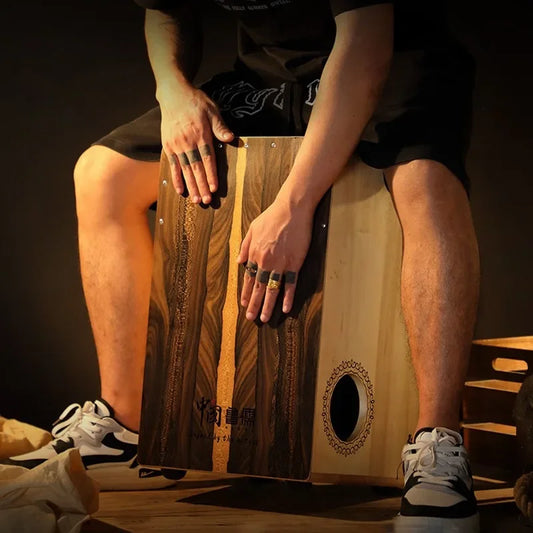 ANTNX Solid Wood Cajon Box Drum Professional Hand Drums Portable Beginner Tambourine Meditation Sounds Fantastic Musical Instrument ANTNX.COM
