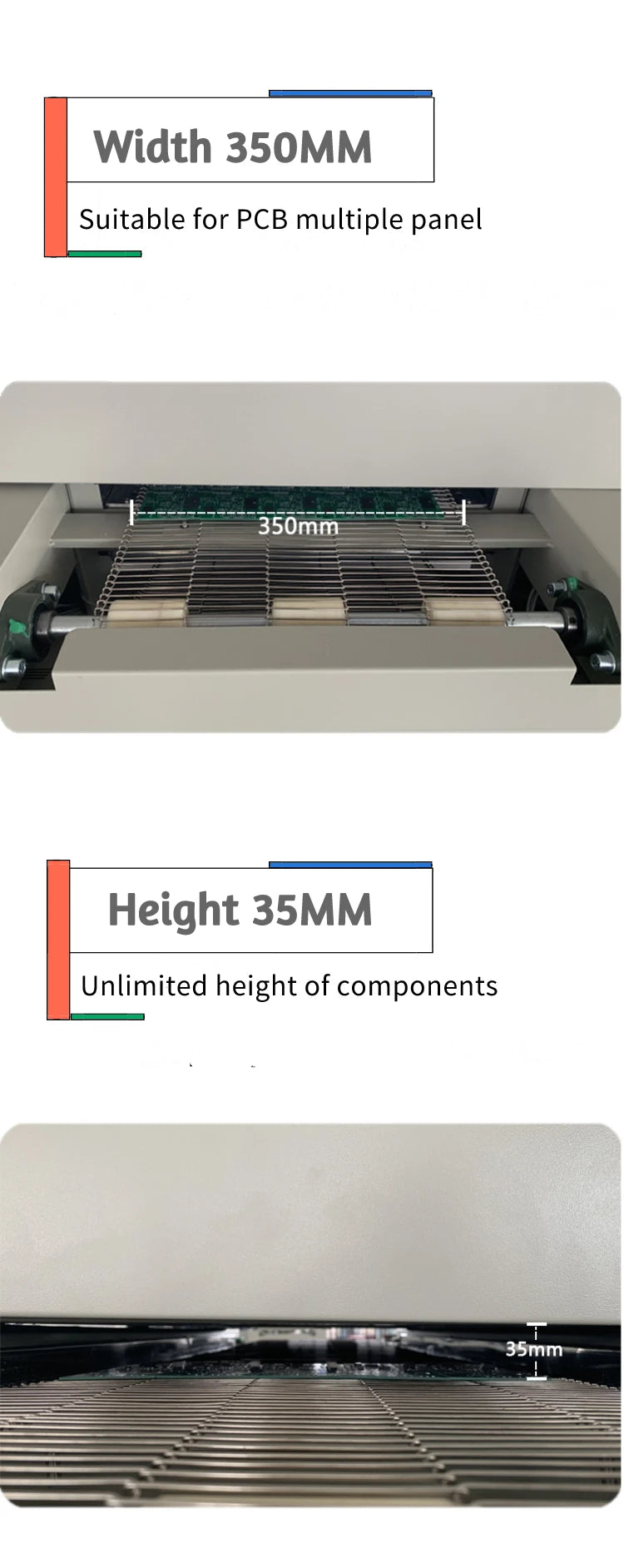 New arrival high stability LCD touch display infrared hot air reflow soldering oven SMD welding equipment T-961S
