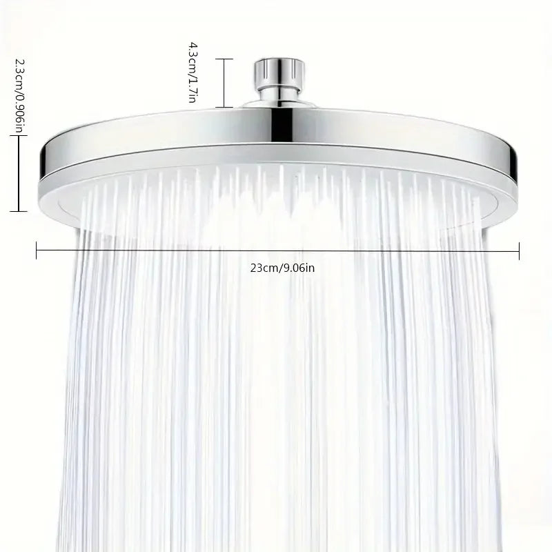 6 Modes Rainfall Shower Head Bathroom High Pressure Top Rain Shower Heads Shower Faucet Accessories With Filter