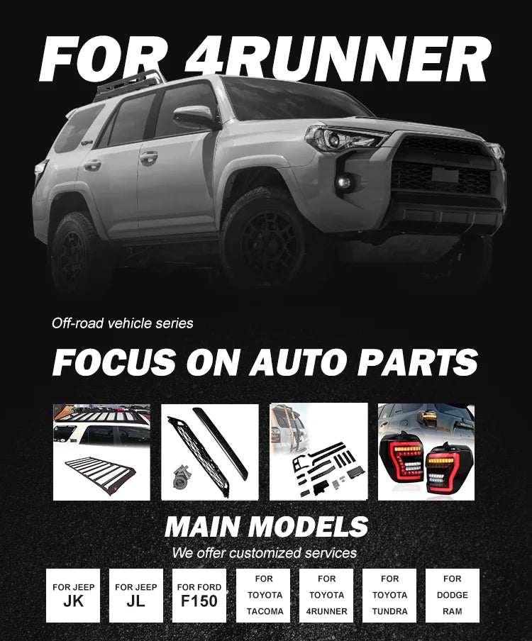 Spedking Hot sale14+  body kit part accessories front bumper with sides for  4runner