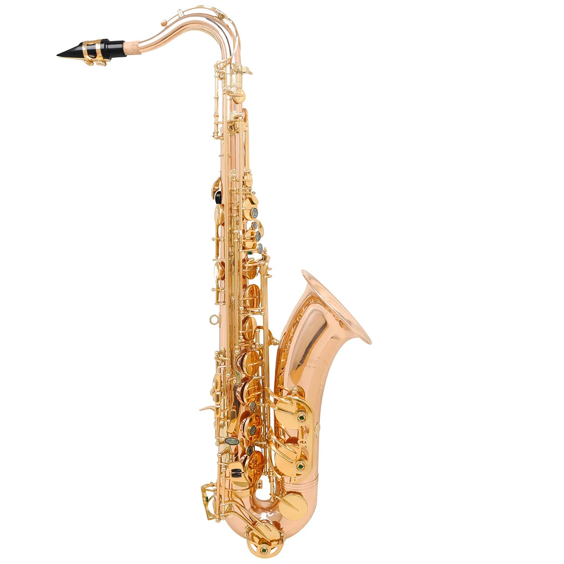 SALDE Tenor Saxophone Brass B-Flat Tenor Laser Engraved Sax Woodwind Instrument With Carrying Case Gloves Parts & Accessories
