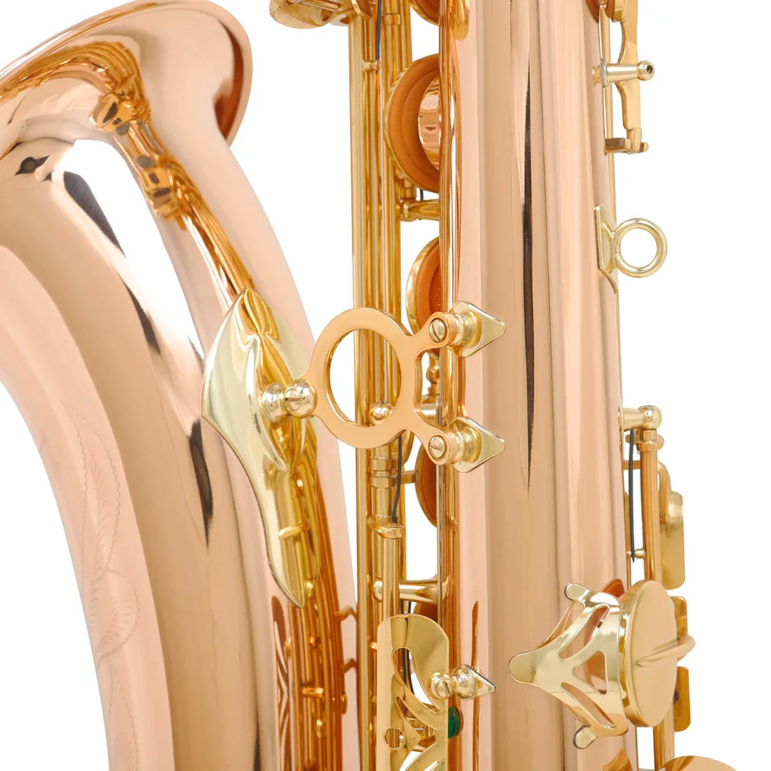 SALDE Tenor Saxophone Brass B-Flat Tenor Laser Engraved Sax Woodwind Instrument With Carrying Case Gloves Parts & Accessories