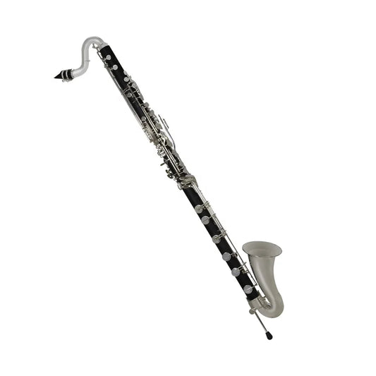 SEASOUND OEM Professional Low C 21 Silver Keys Bass Clarinet JYCL305