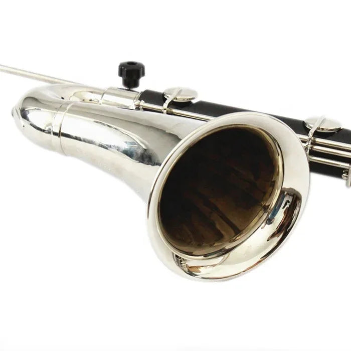 SEASOUND OEM Professional Low C 21 Silver Keys Bass Clarinet JYCL305