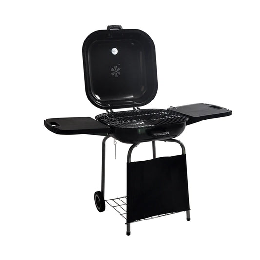 SEJR Outdoor 22 inch Black Porcelain Portable Charcoal Grill BBQ Barbecue