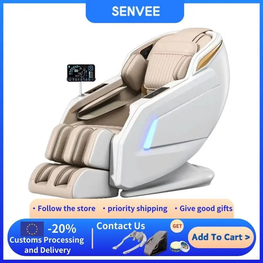 SENVEE 3D Smart Airbag SL Guideway Capsule Zero Gravity Multifunctional Sleeping Luxury Massage Chair Indoor Massage Sofa