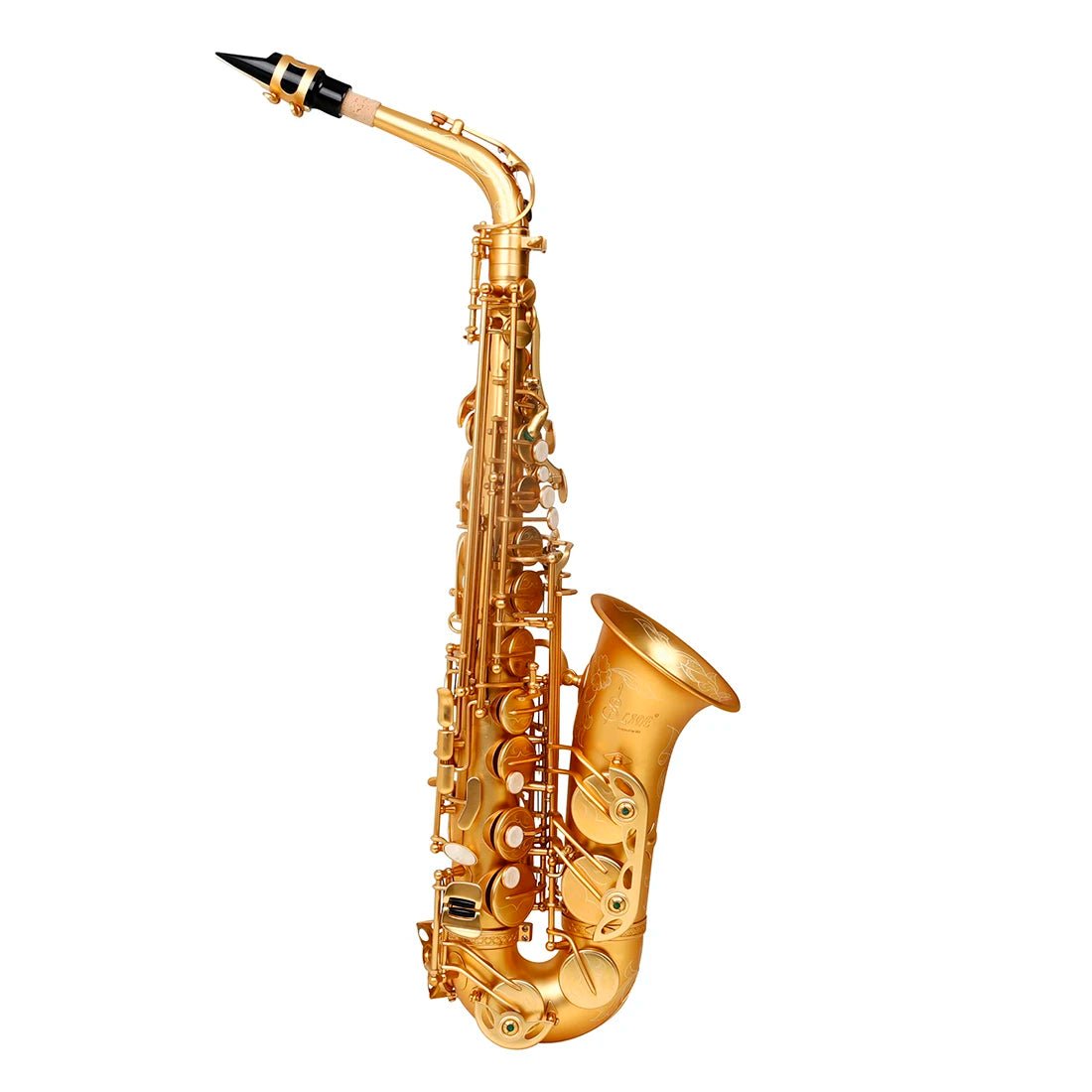 MMOOKA SLADE High-Grade Matte Gold Eb Gold Professional Brass Metal Wind Instruments Alto Saxophone With Case