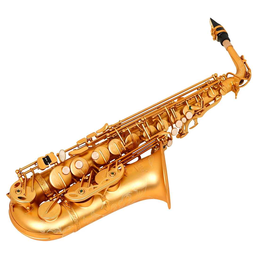 SLADE High-Grade Matte Gold Eb Gold Professional Brass Metal Wind Instruments Alto Saxophone With Case