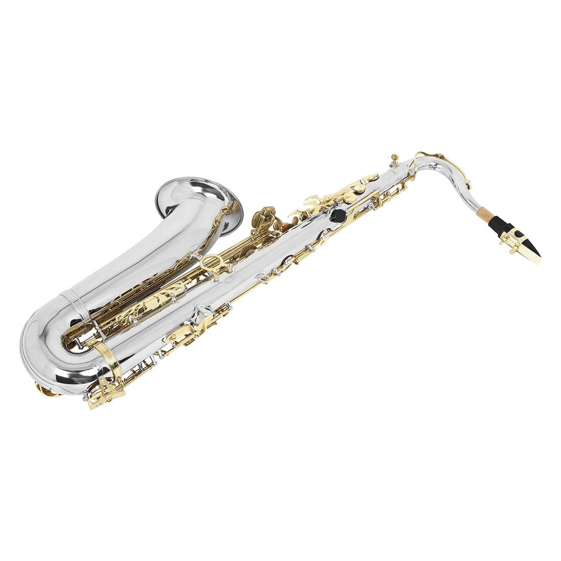 MMOOKA SLADE Silver Gold Bb Tenor Saxophone Brass High Quality Saxophone Music Instrument Tenor Sax with Case Reeds Bracket Parts