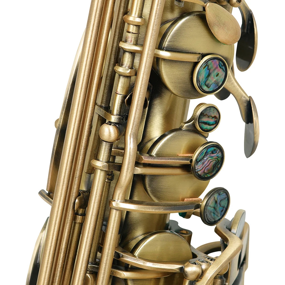 SLADE Tenor Saxophone Professiona Brass Gold Silver Nickel Plating Classic Tenor Saxophone Bb Adjustment Sax with Accessories
