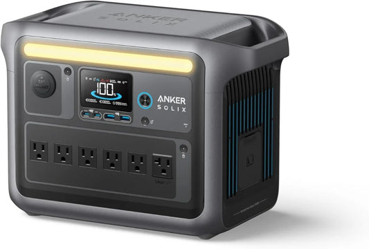 SOLIX C1000 Portable Power Station 1800W (Peak 2400W) Solar Generator Full Charge in 58 Min 1056wh Battery for Home Backup