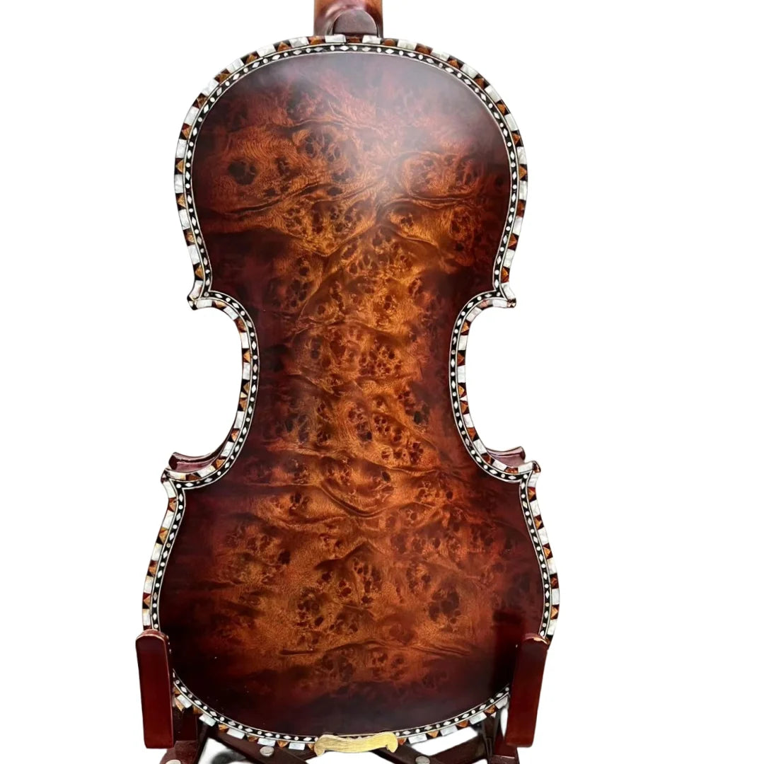 MMOOKA SONG Master 5 string Violin 4/4,Bird's eye wood Shell Purfling,Great sound #15780